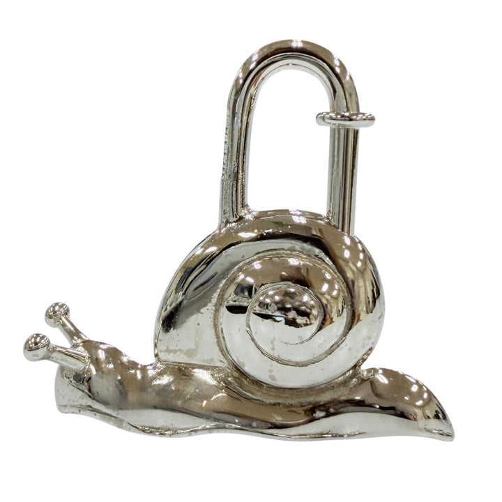 Excellent HERMES charm La Route Cadena Snail 1995 limited year Silver metal