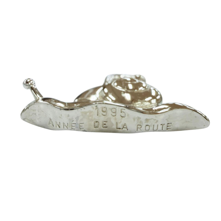 Excellent HERMES charm La Route Cadena Snail 1995 limited year Silver metal