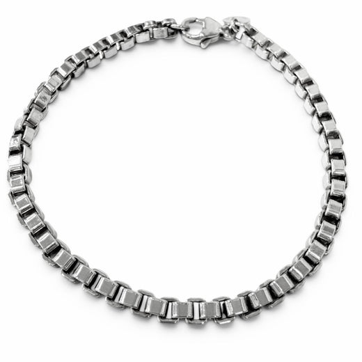 Great TIFFANY&Co. bracelet Venetian Chain Silver SV925 mens