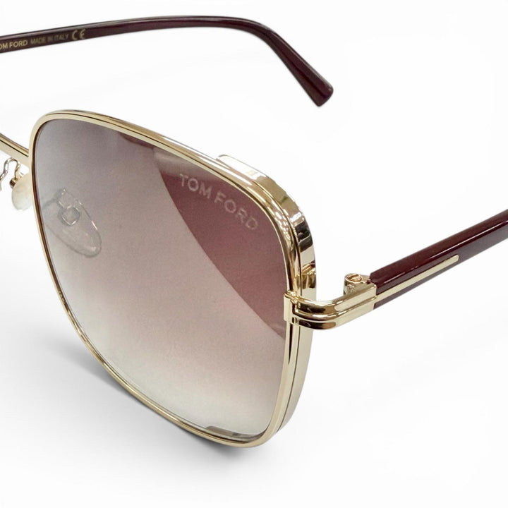 Pristine TOM FORD sunglasses Square gold mens TF722-K