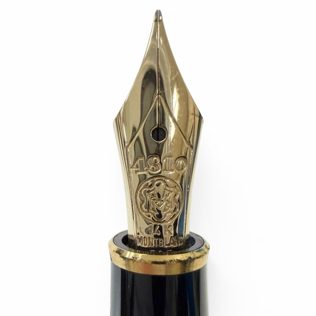 Excellent MONTBLANC fountain pen Meisterstück Classic black 14K