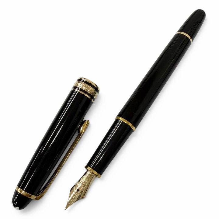 Excellent MONTBLANC fountain pen Meisterstück Classic black 14K