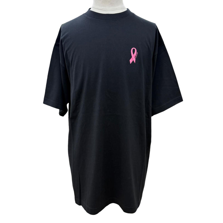 Pristine BALENCIAGA Short sleeve T-shirt We Are Pink black cotton mens S 641655