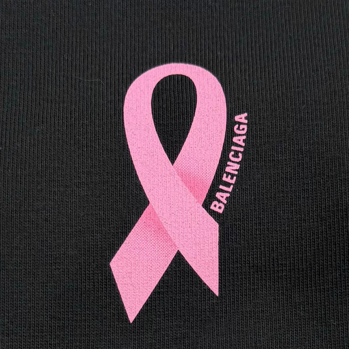 Pristine BALENCIAGA Short sleeve T-shirt We Are Pink black cotton mens S 641655