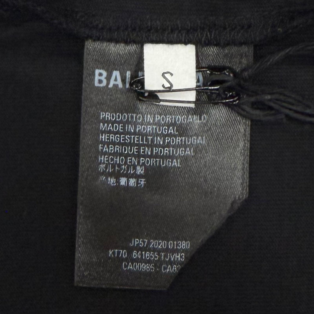 Pristine BALENCIAGA Short sleeve T-shirt We Are Pink black cotton mens S 641655