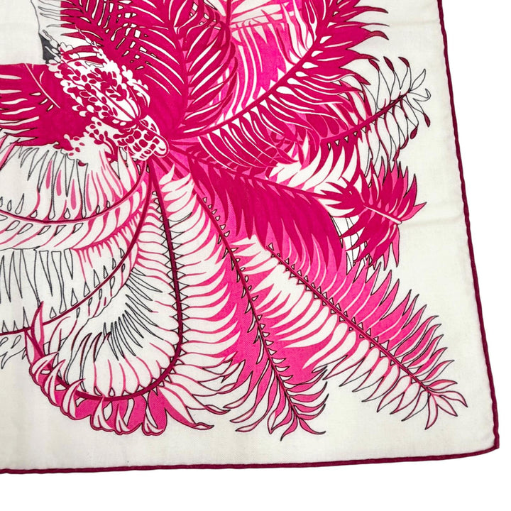 Excellent HERMES scarf Myths of the Phoenix Carrejean Carre 140 Pink cashmere