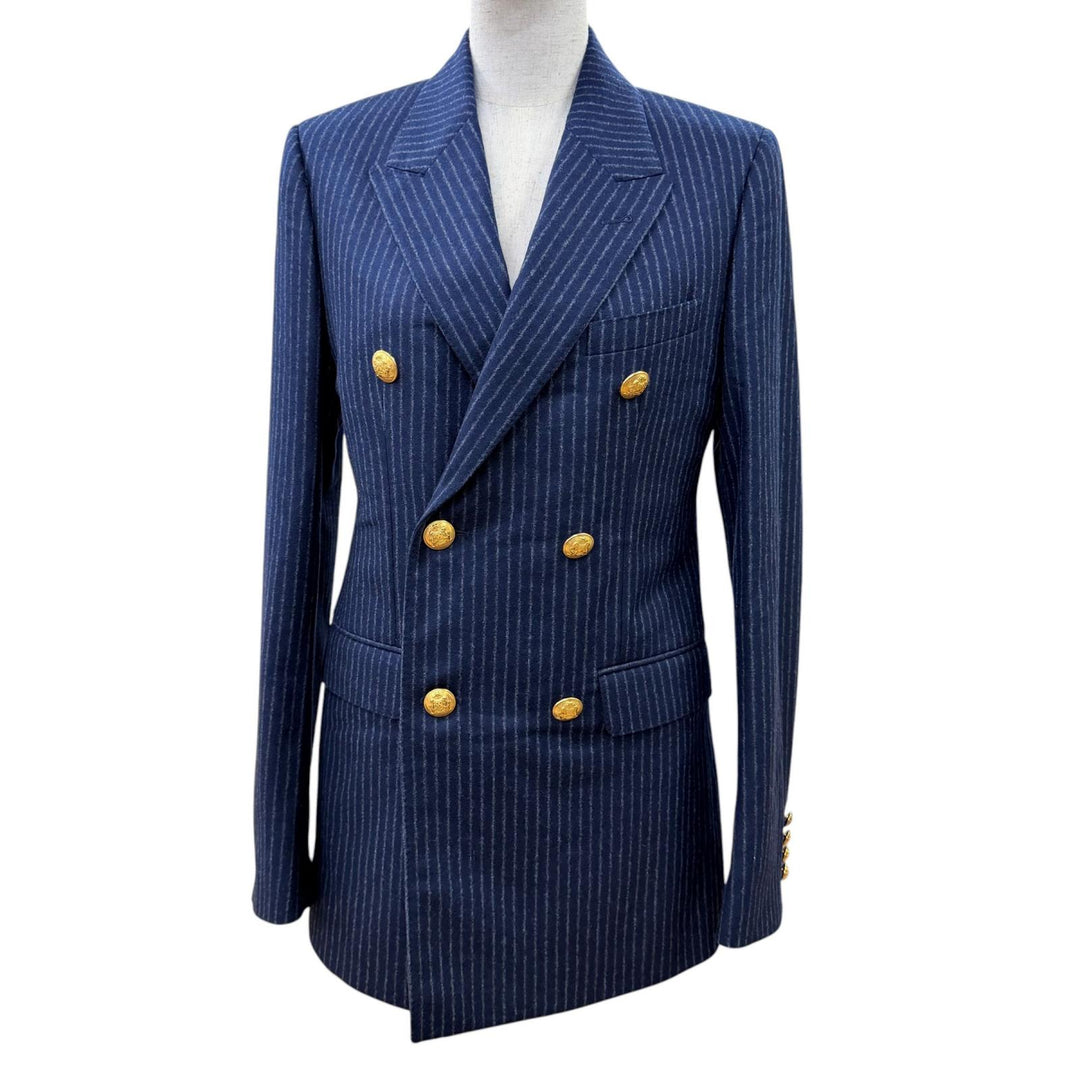 Pristine CELINE tailored jacket peaked lapel, double-breasted. 34 2V98E920C