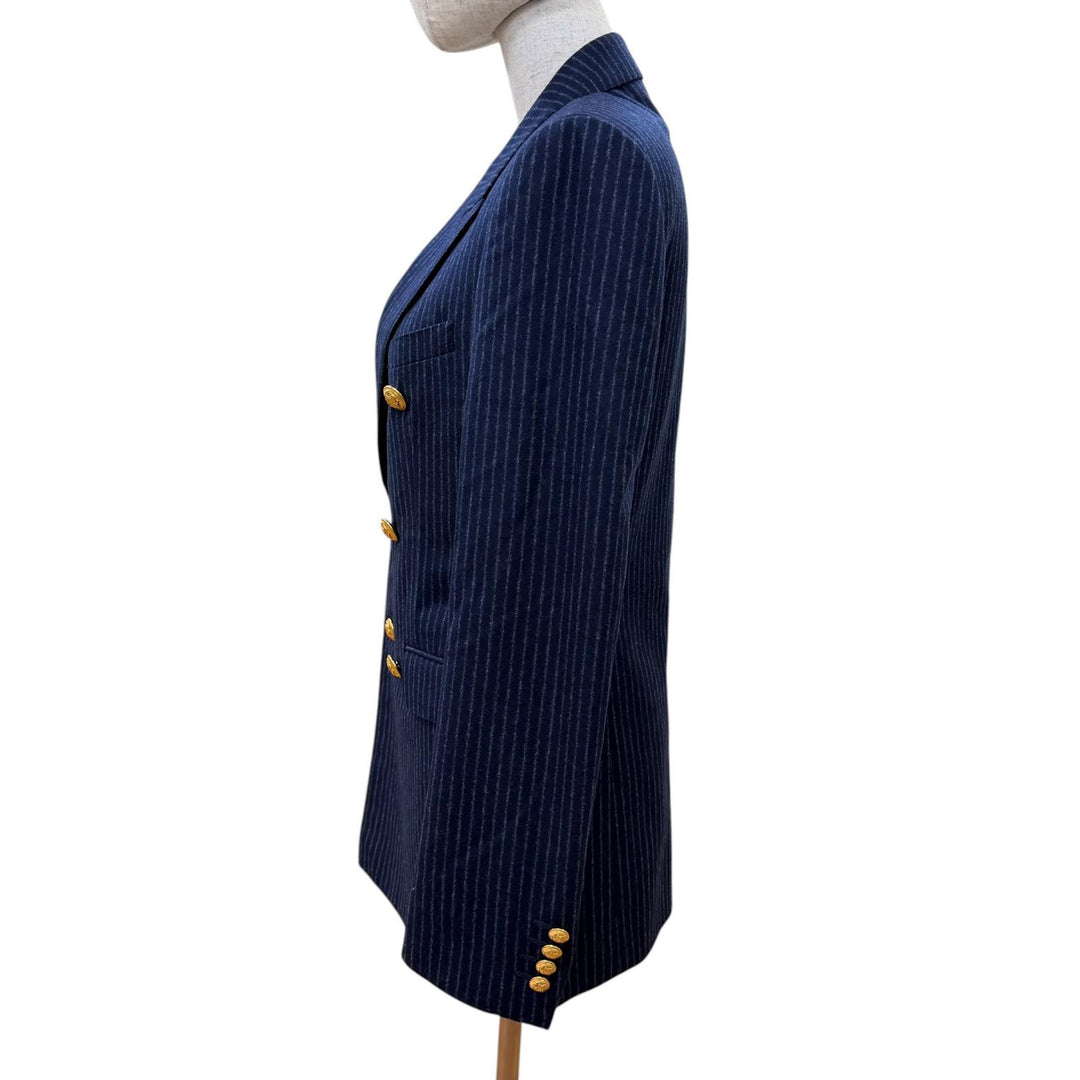 Pristine CELINE tailored jacket peaked lapel, double-breasted. 34 2V98E920C