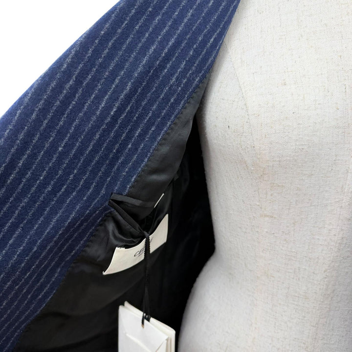 Pristine CELINE tailored jacket peaked lapel, double-breasted. 34 2V98E920C