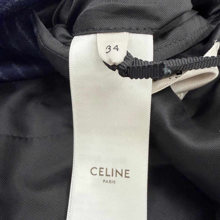 Pristine CELINE tailored jacket peaked lapel, double-breasted. 34 2V98E920C