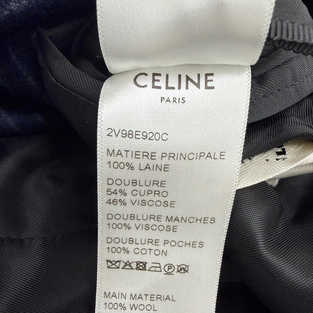 Pristine CELINE tailored jacket peaked lapel, double-breasted. 34 2V98E920C