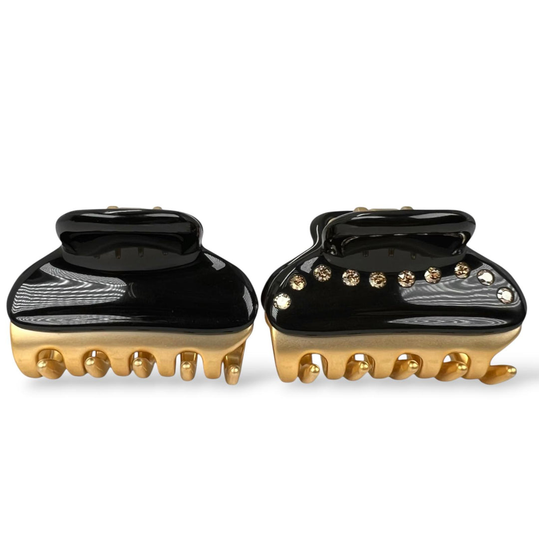 Excellent ALEXANDRE DE PARIS hair accessory VENDOME Set of 2 Hair Clips black