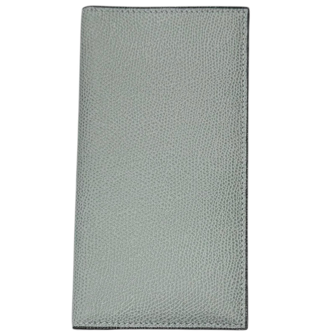 Pristine Valextra Bill Compartment Vertical 12 card Leather long wallet