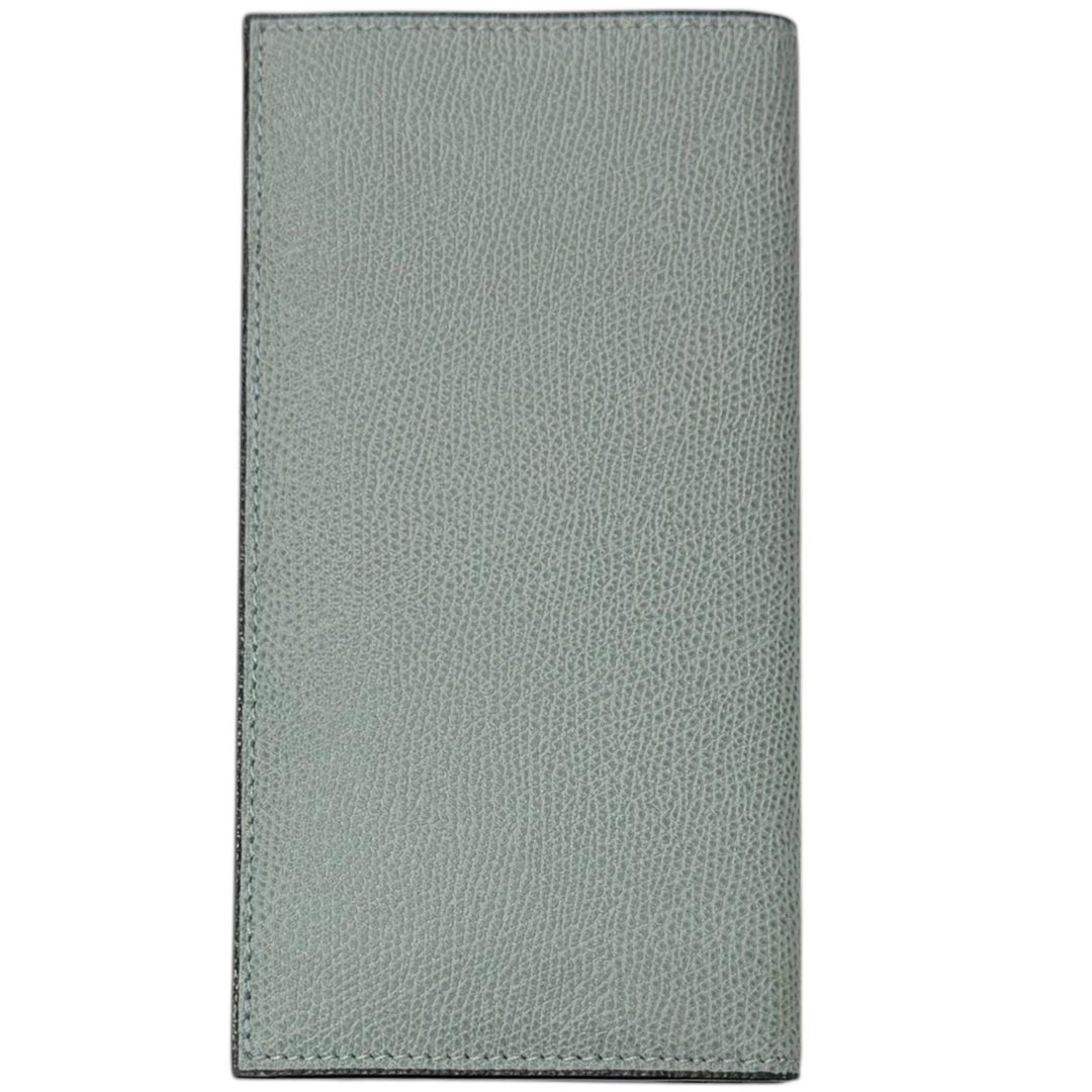 Pristine Valextra Bill Compartment Vertical 12 card Leather long wallet