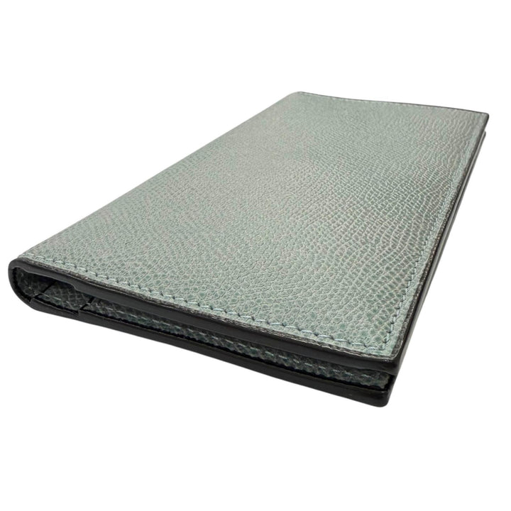 Pristine Valextra Bill Compartment Vertical 12 card Leather long wallet