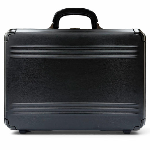 Great ZERO HALLIBURTON Other bag Pursuit Attache case black aluminum mens