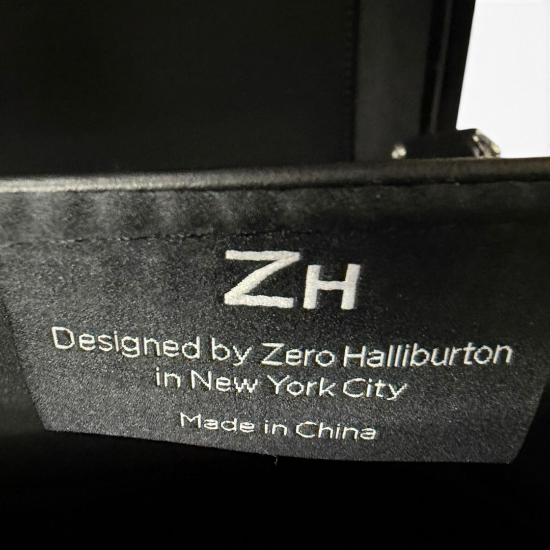 Great ZERO HALLIBURTON Other bag Pursuit Attache case black aluminum mens