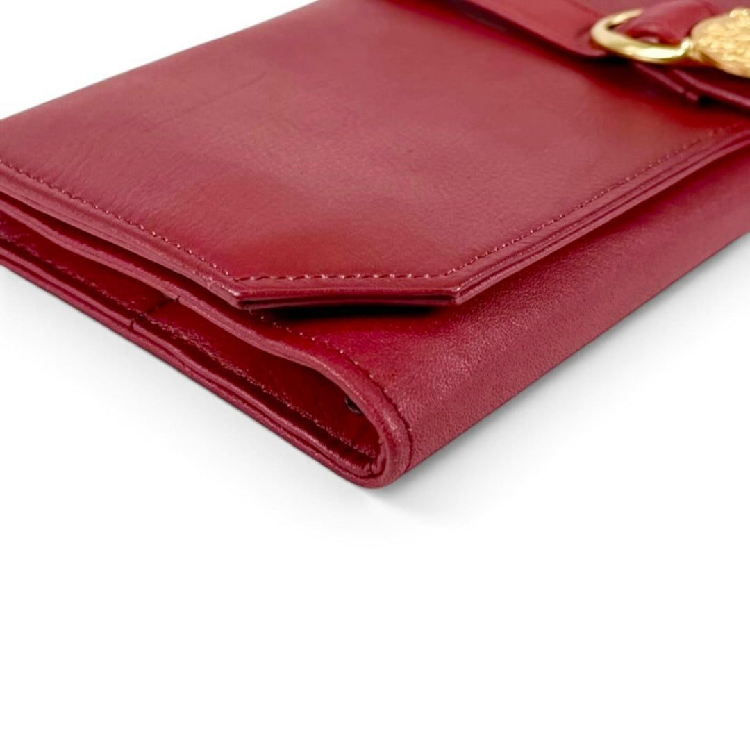 Great PIAGET Clutch bag Jewelry case, watch storage case Bordeaux leather Women