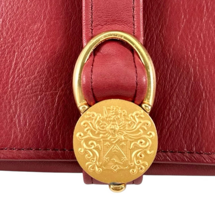 Great PIAGET Clutch bag Jewelry case, watch storage case Bordeaux leather Women