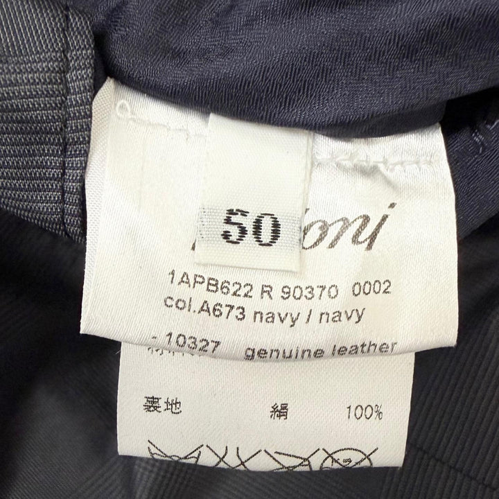 Great Brioni leather jacket Reversible Blouson Jacket Charcoal gray