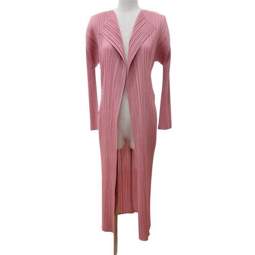 Excellent PLEATS PLEASE cardigan Long sleeve long pink Women 2 PP53JA133