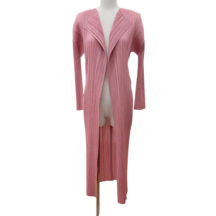 Excellent PLEATS PLEASE cardigan Long sleeve long pink Women 2 PP53JA133