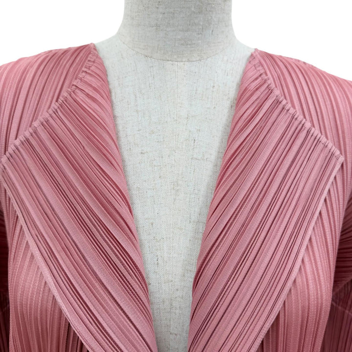 Excellent PLEATS PLEASE cardigan Long sleeve long pink Women 2 PP53JA133