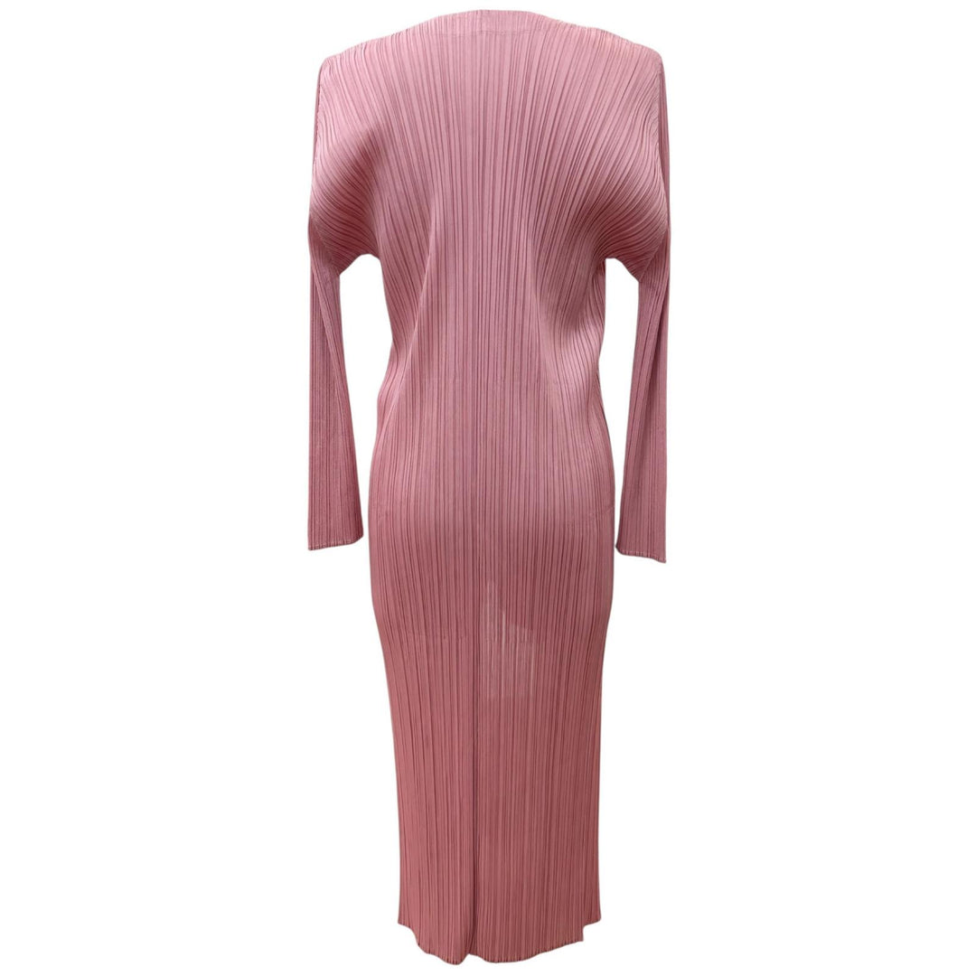 Excellent PLEATS PLEASE cardigan Long sleeve long pink Women 2 PP53JA133