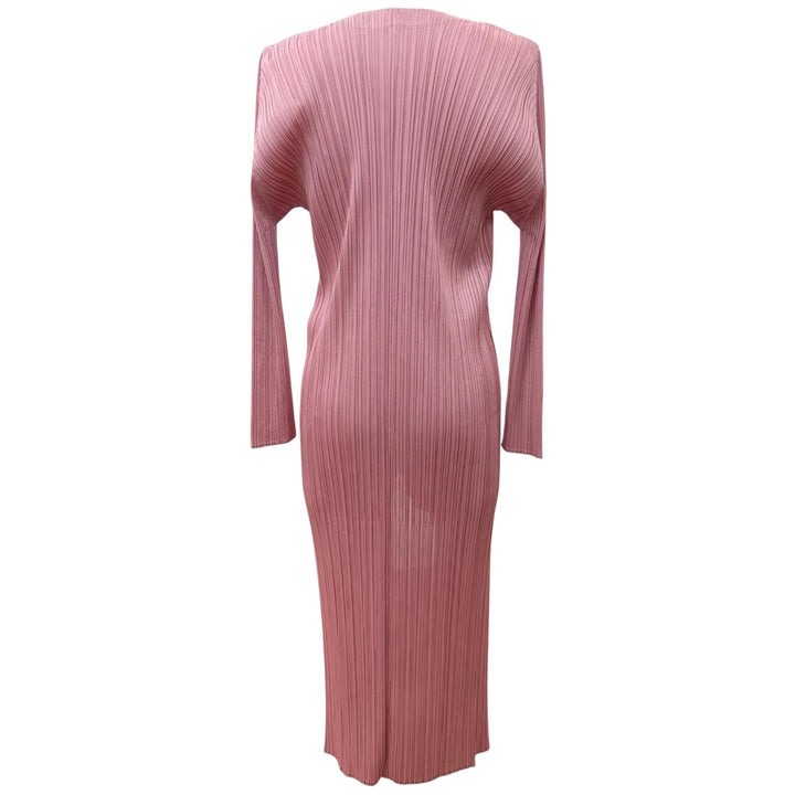 Excellent PLEATS PLEASE cardigan Long sleeve long pink Women 2 PP53JA133