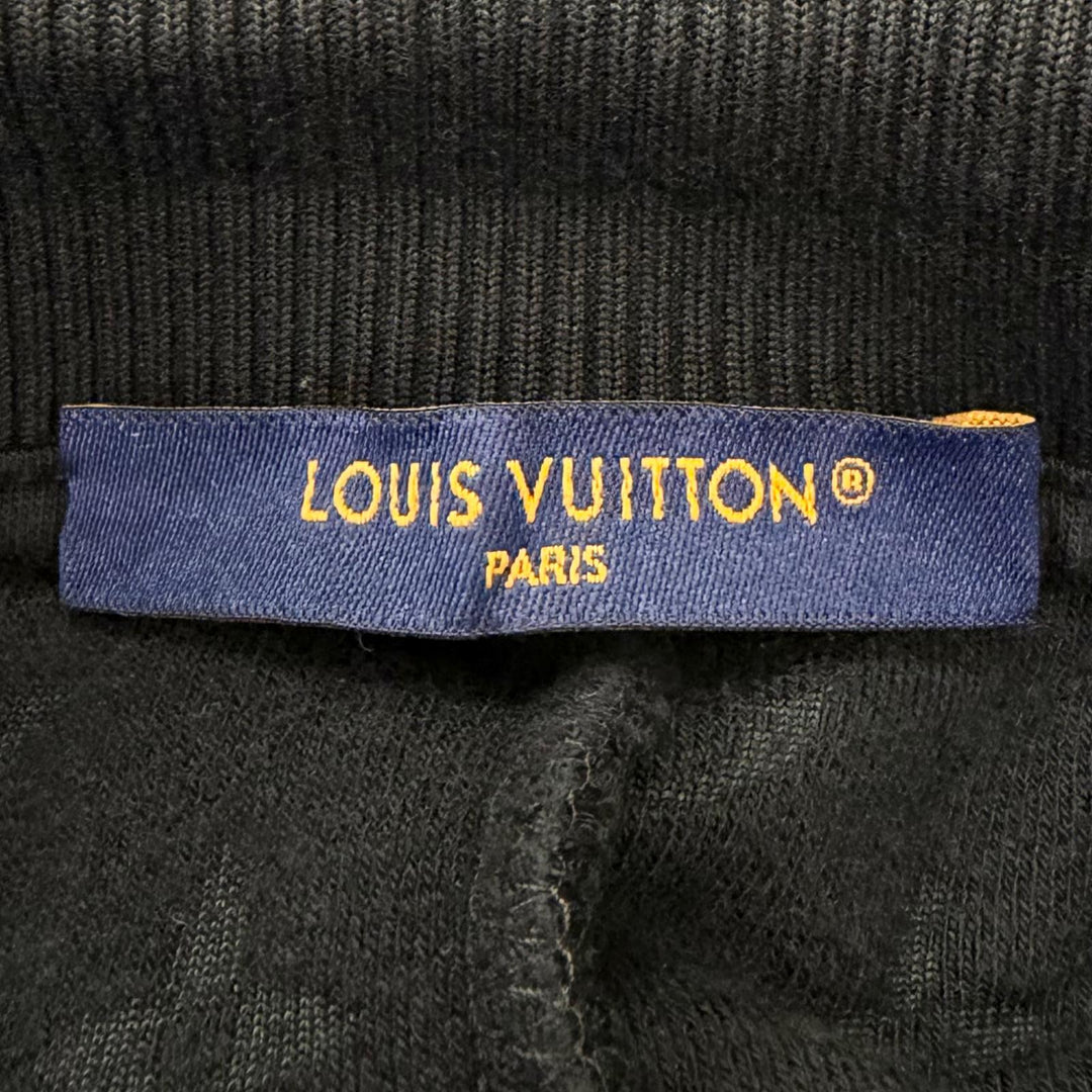 Great LOUIS VUITTON Shorts Monogram French Terry Pile Fabric black