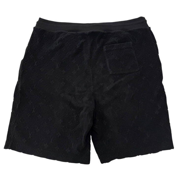 Great LOUIS VUITTON Shorts Monogram French Terry Pile Fabric black