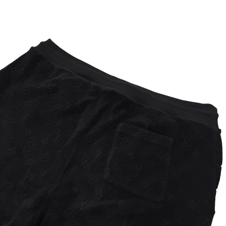 Great LOUIS VUITTON Shorts Monogram French Terry Pile Fabric black