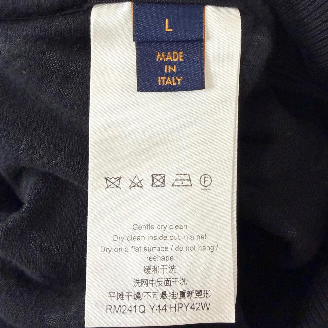 Great LOUIS VUITTON Shorts Monogram French Terry Pile Fabric black