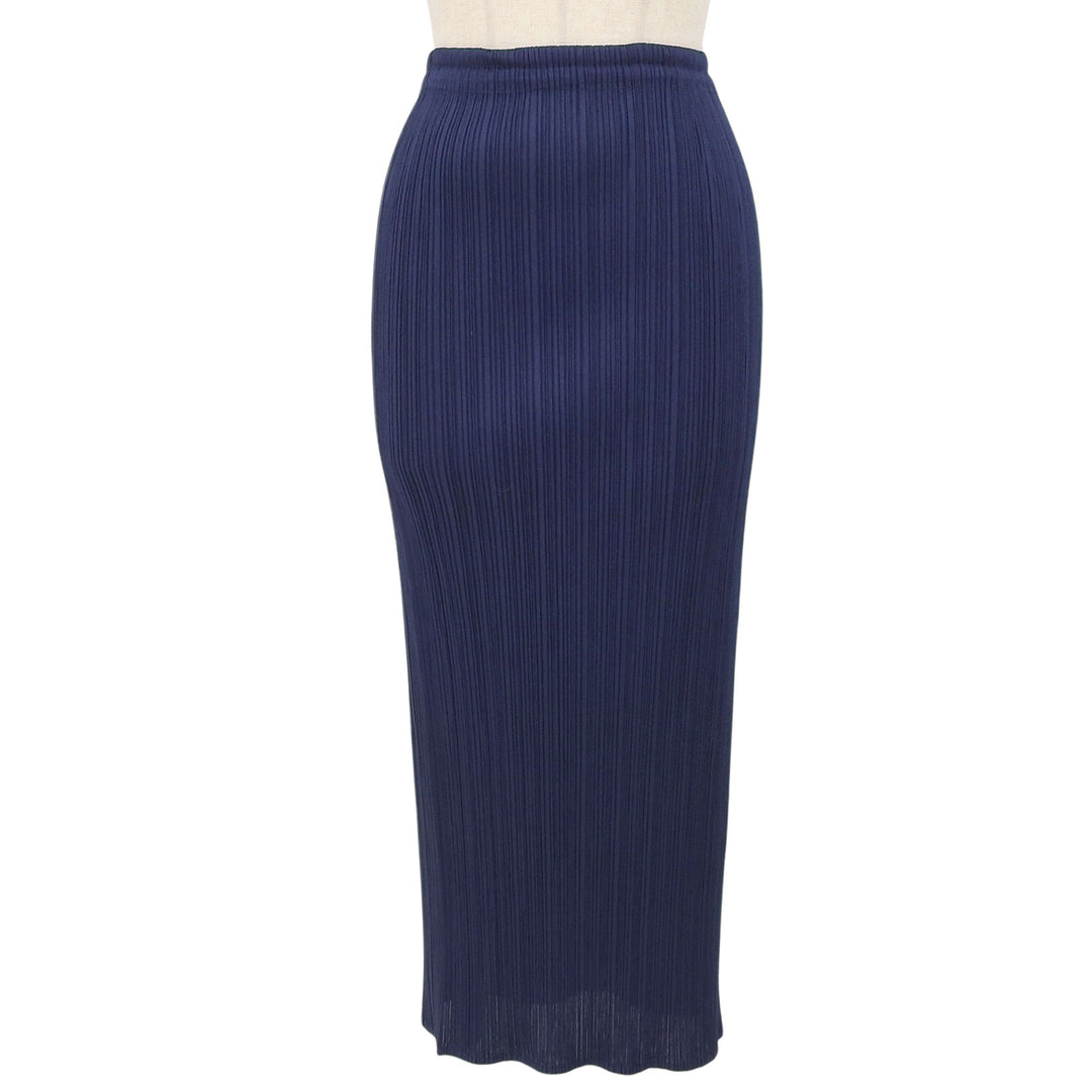 Excellent PLEATS PLEASE skirt Long length Pleated Navy Women 1 PP11-JG211