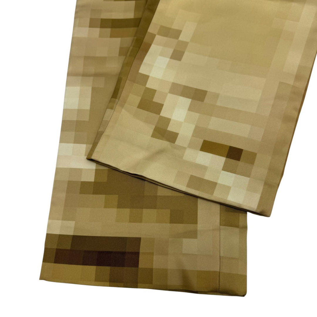 Excellent LOEWE Wide pants Trousers Pixel gold silk Women 36 S540Y04XEG