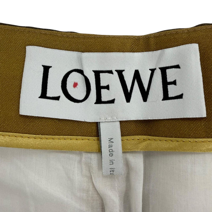 Excellent LOEWE Wide pants Trousers Pixel gold silk Women 36 S540Y04XEG