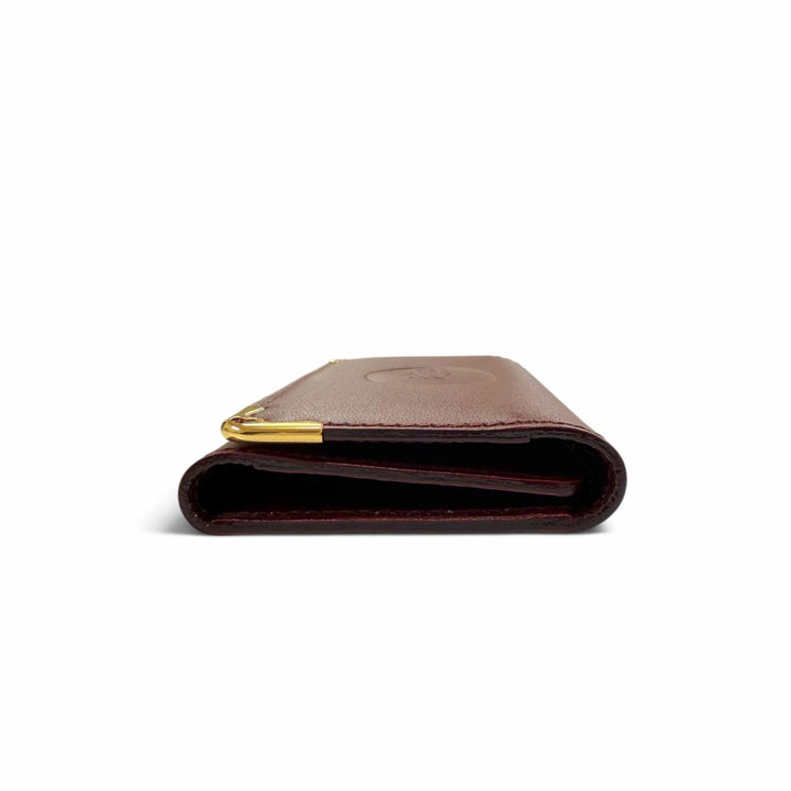 Pristine Cartier Key holder Must de Cartier six hooks Bordeaux leather mens