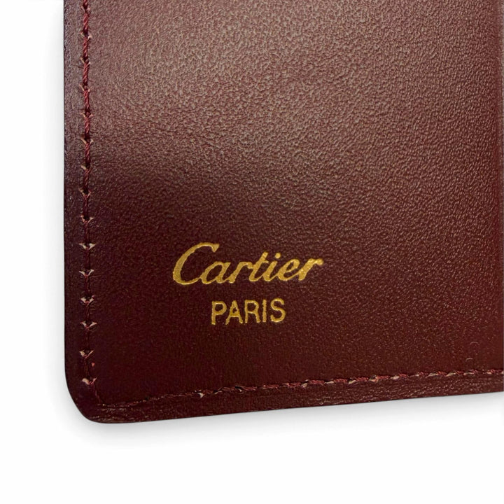 Pristine Cartier Key holder Must de Cartier six hooks Bordeaux leather mens