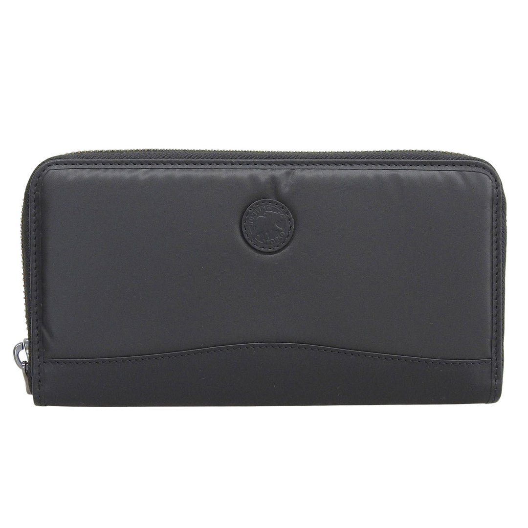 Pristine HUNTING WORLD Purse Butcher path black Battling cross mens 957BSS