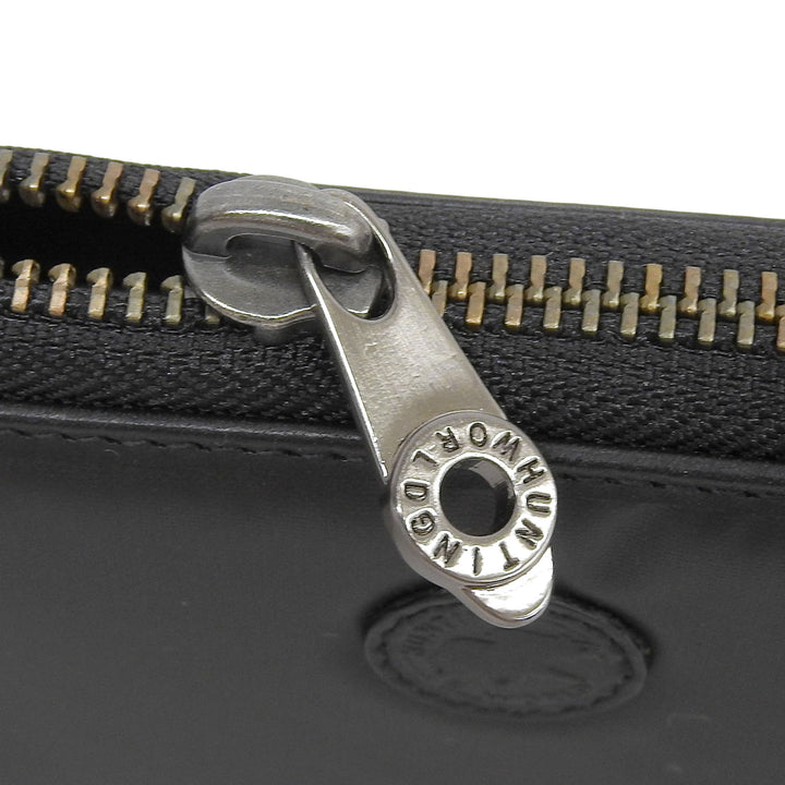 Pristine HUNTING WORLD Purse Butcher path black Battling cross mens 957BSS