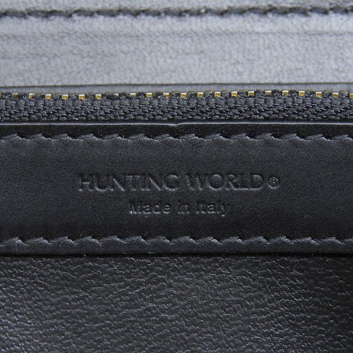 Pristine HUNTING WORLD Purse Butcher path black Battling cross mens 957BSS