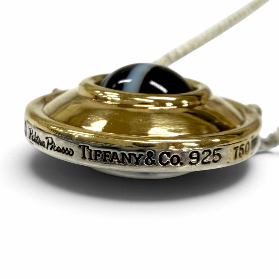 Great TIFFANY&Co. Necklace magic circle Silver 925 Women