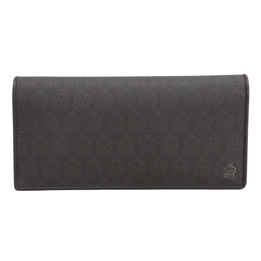 Excellent Dunhill Purse WINDSOR Long Wallet Bifold Wallet Dark brown L2N710B