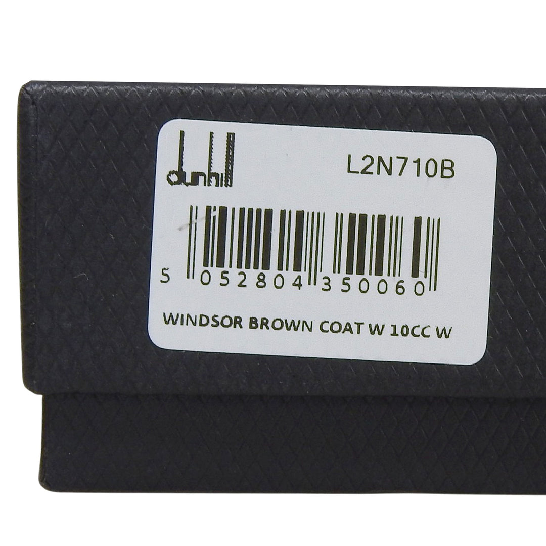 Excellent Dunhill Purse WINDSOR Long Wallet Bifold Wallet Dark brown L2N710B
