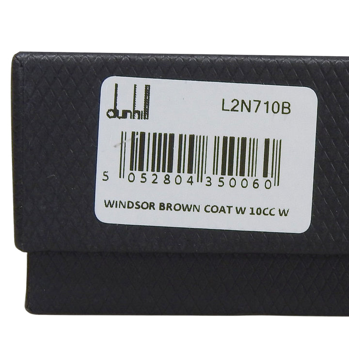Excellent Dunhill Purse WINDSOR Long Wallet Bifold Wallet Dark brown L2N710B