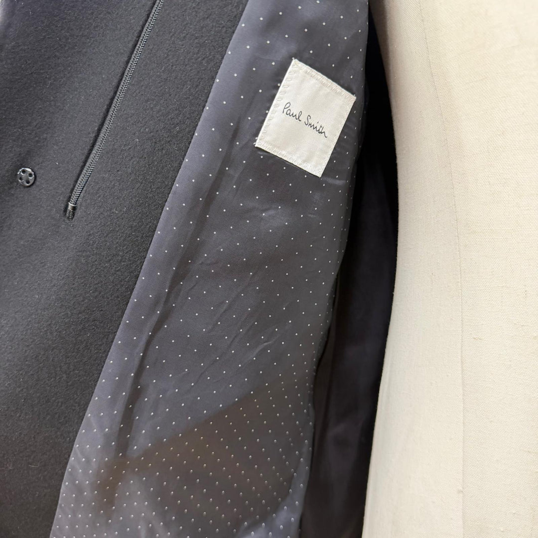 Great Paul Smith coat black cashmere mens M