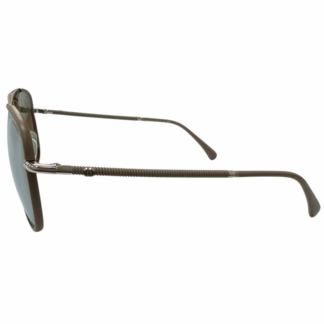 Great CHANEL sunglasses Double-bridge mirrored aviator glasses