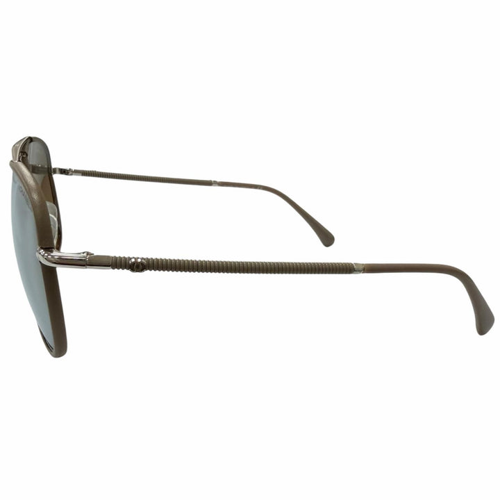 Great CHANEL sunglasses Double-bridge mirrored aviator glasses
