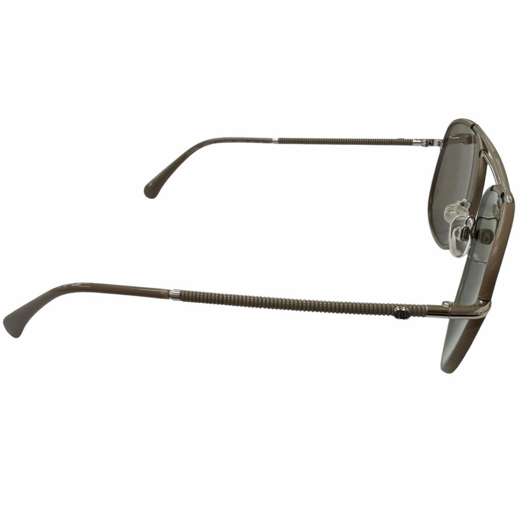 Great CHANEL sunglasses Double-bridge mirrored aviator glasses
