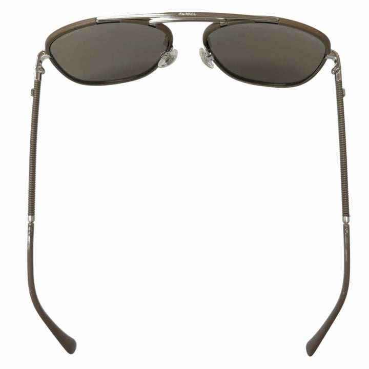 Great CHANEL sunglasses Double-bridge mirrored aviator glasses